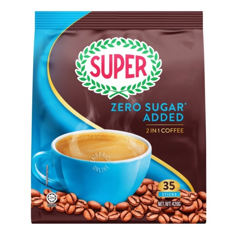 

Super 2 in 1 Instant Coffee Zero Sugar