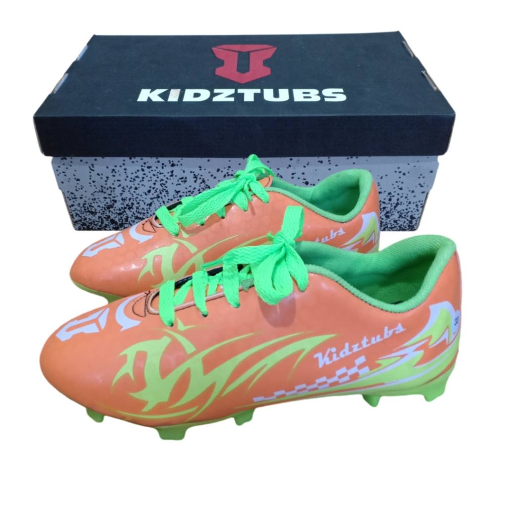 KIDZTUBS Sepatu Bola Anak Anak Laki Laki Perempuan Cowok Cewek Tanggung Kecil Umur Usia PAUD TK SD S
