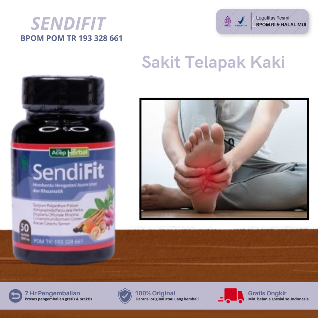 Sendifit - Sakit Telapak Kaki, Obat Sakit Tumit Kaki Kiri / Kanan, Sakit Pinggang