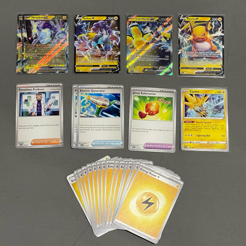 Core Deck Miraidon EX - Pokemon TCG Indonesia