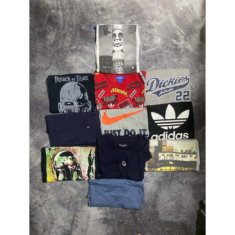 Borongan kaos full brand