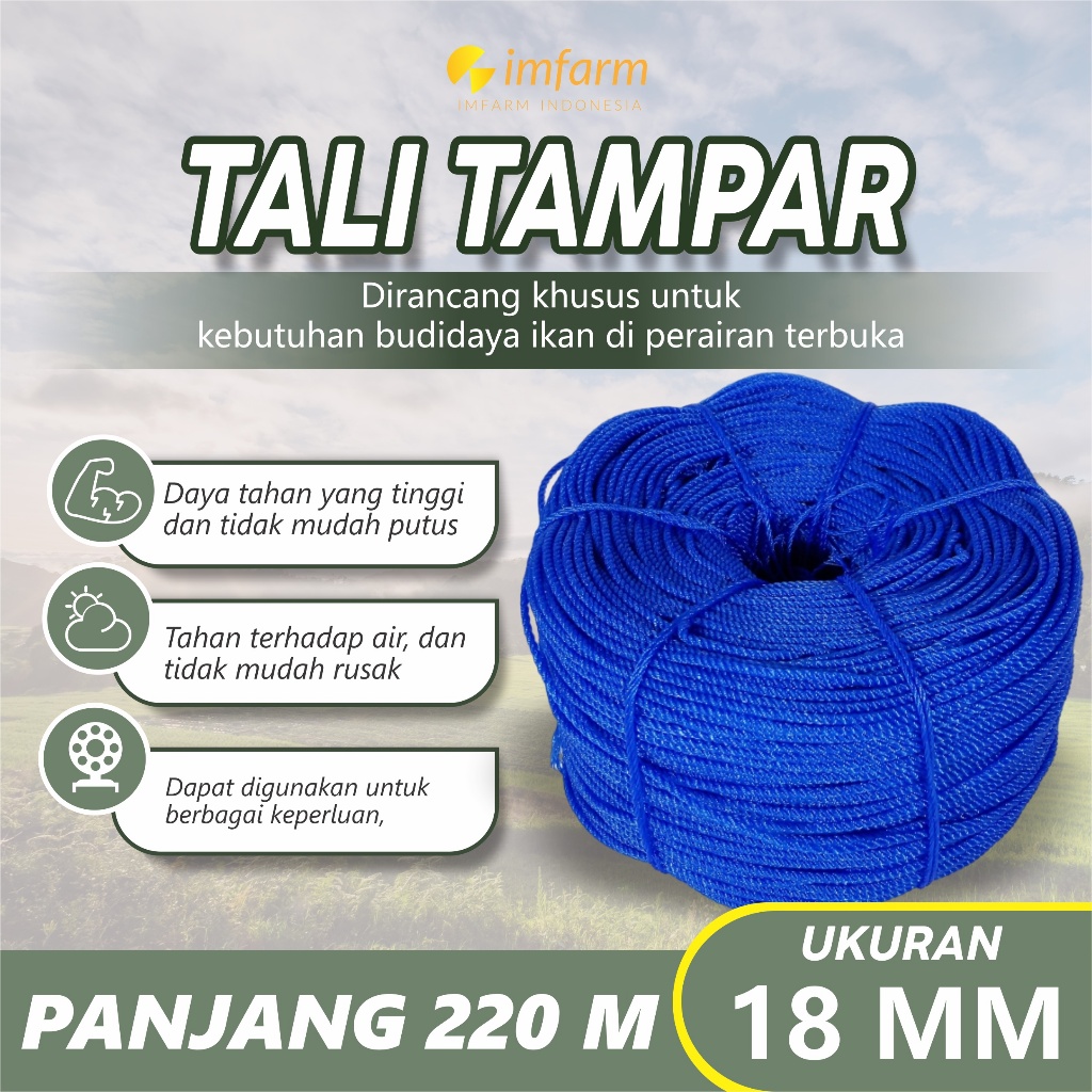

Tali Tampar SERBAFGUAN 18mm Panjang 220M