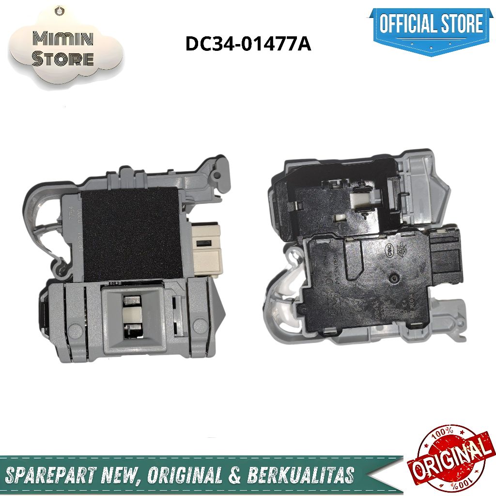 SWITCH DOOR LOCK MESIN CUCI SAMSUNG ORIGINAL WW70T3020WW WW80T3040BW WW80T3040WW