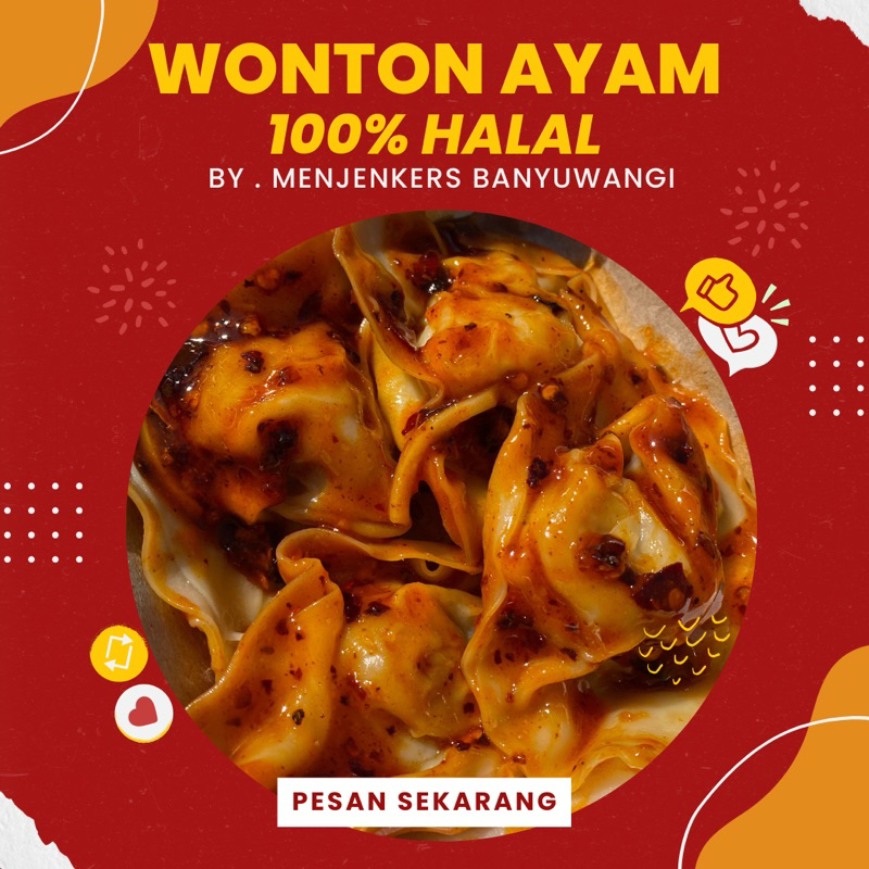 

WONTON AYAM 100% Halal || Wonton Ayam || Chili Oil