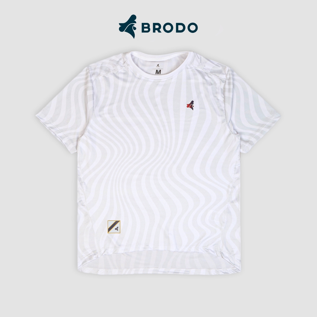 BRODO - Wavy JRF Performance Jersey Running White