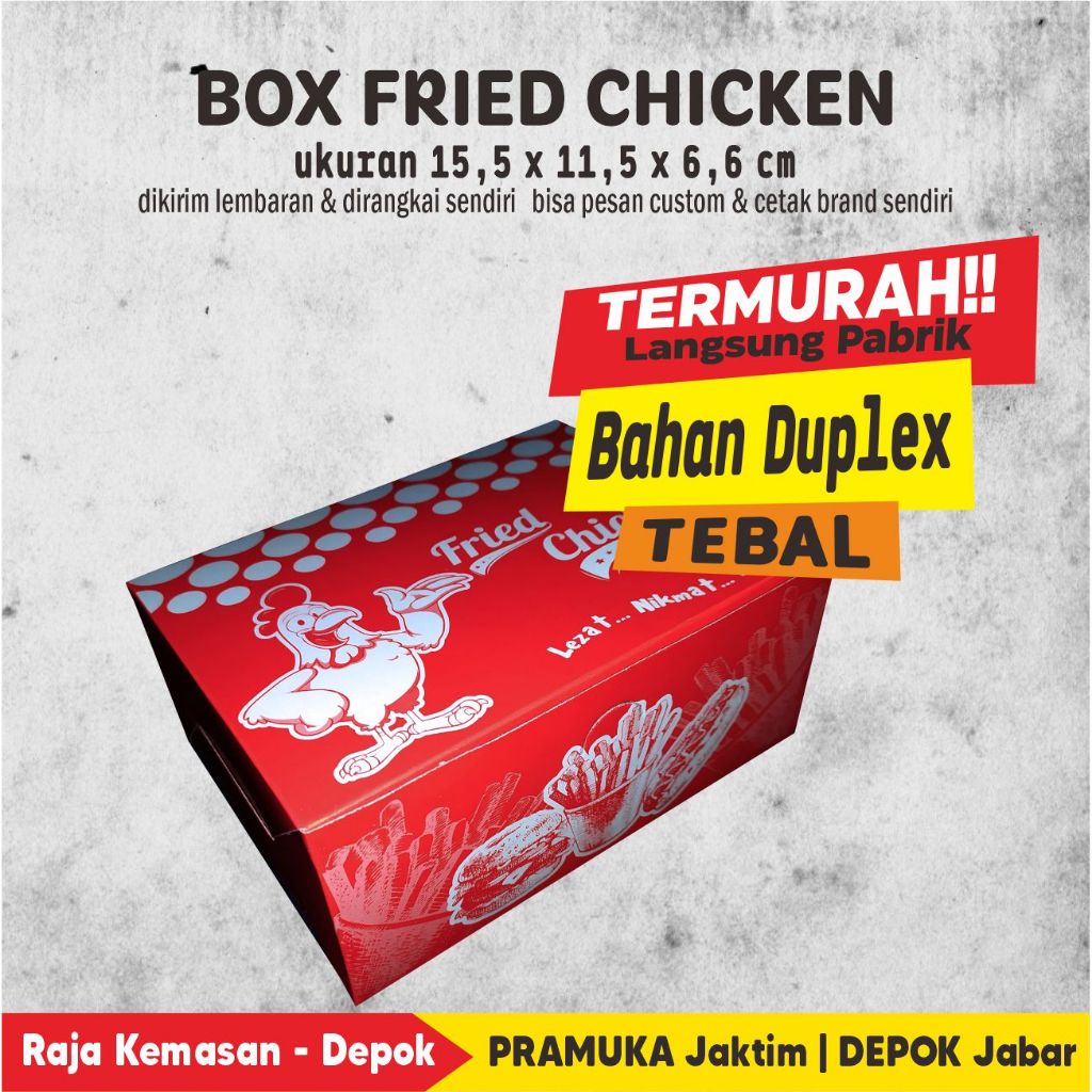 

BOX FRIED CHICKEN SEWARNA DUPLEX MOTIF