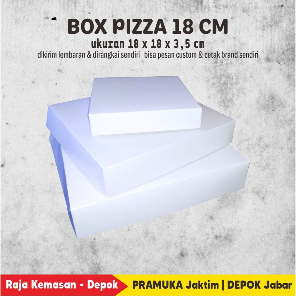 

RB BOX PIZZA POLOS 18 CM (28 pcs)