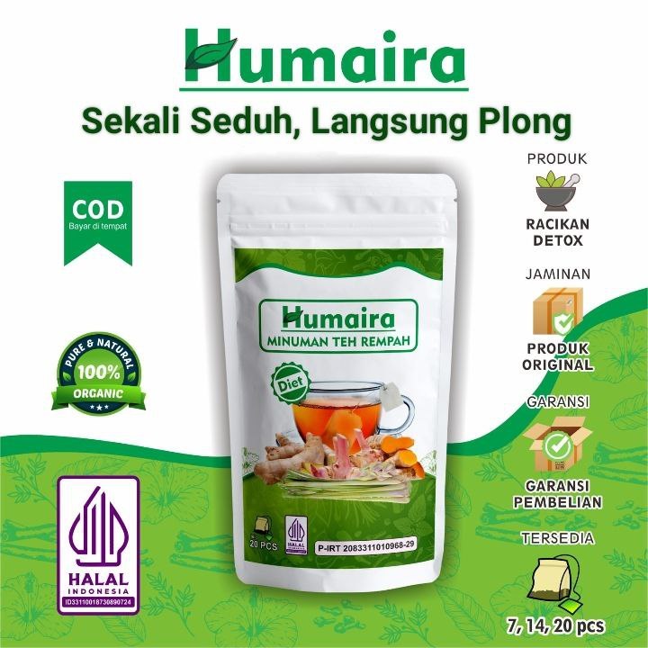 

Teh Detox | Teh Celup Rempah | JSR | Imunitas |Teh Diet| Ramuan Rempah Humaira
