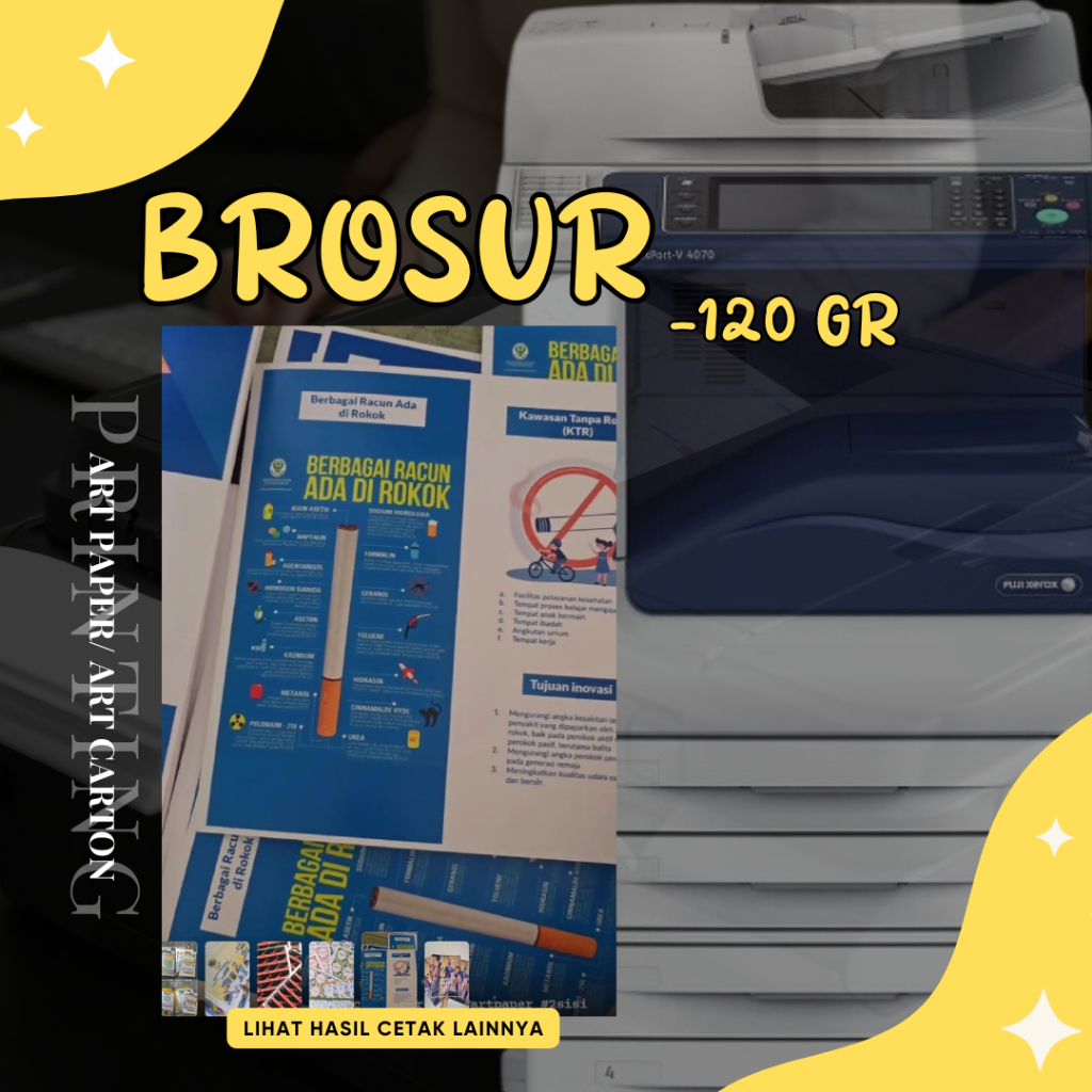 

BROSUR PRINT/ CETAK/ ARTPAPER 120GR 1 SISI/ 2 SISI [Our_projects]