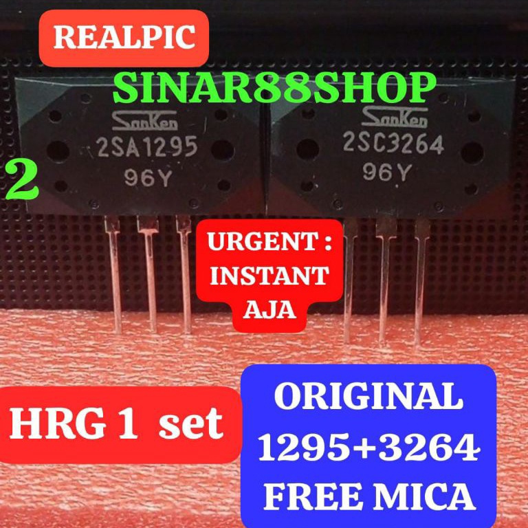 ART F8N2 1set 2SA1295 2SC3264 2SA 2SC 1295 3264 SA1295 SC3264 SANKEN TRANSISTOR TR FINAL POWER AMPLI