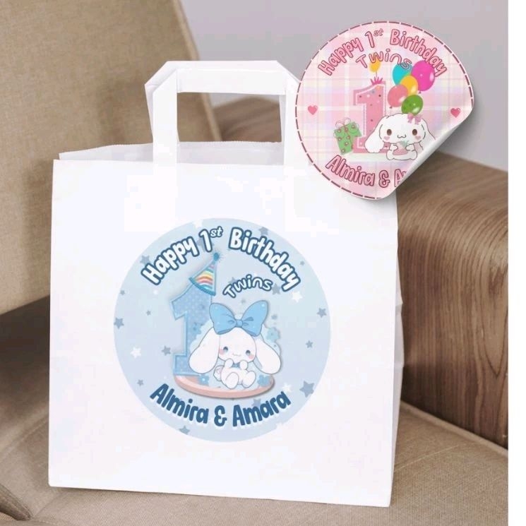 

LABEL ULANGTAHUN SANRIO CINNAMOROLL