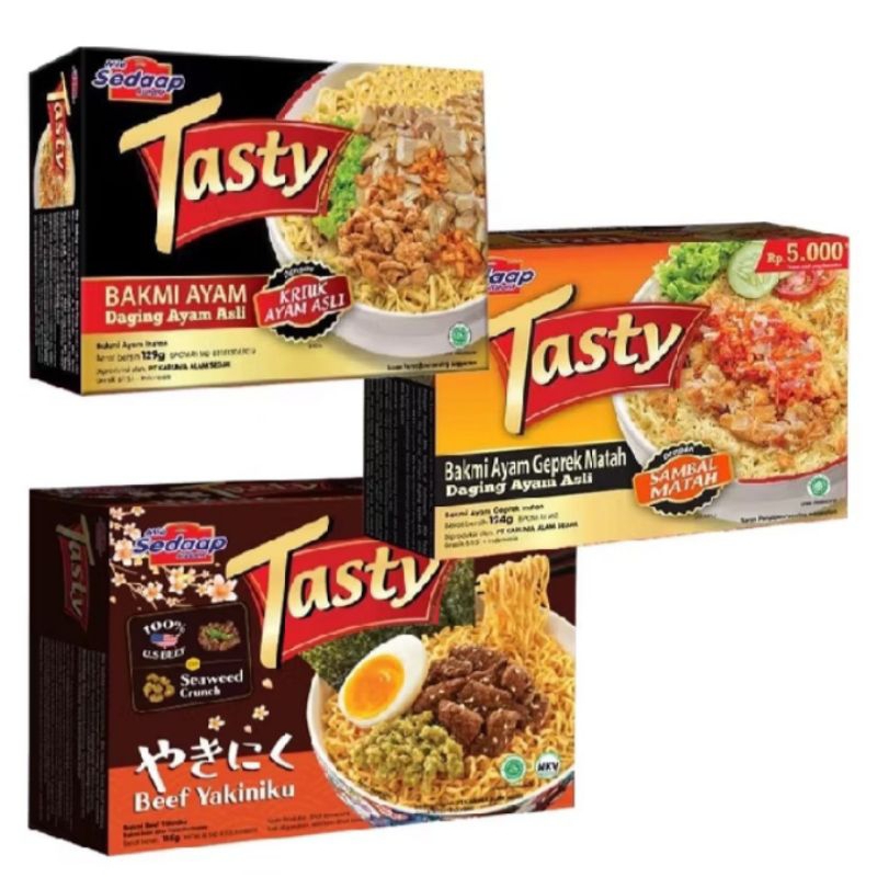 

SEDAP TASTY BAKMI AYAM DAGING AYAM ASLI