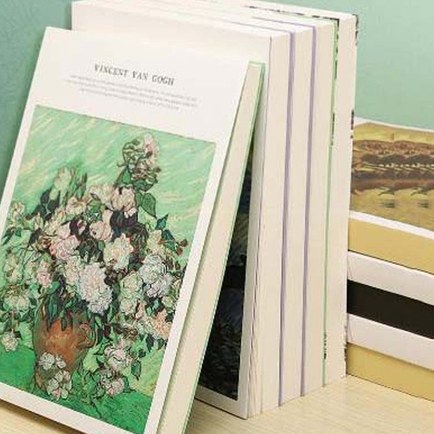 

KF7 A4A5 256pages Van Gogh Vintage Blank Sketchbook Thick White Paper