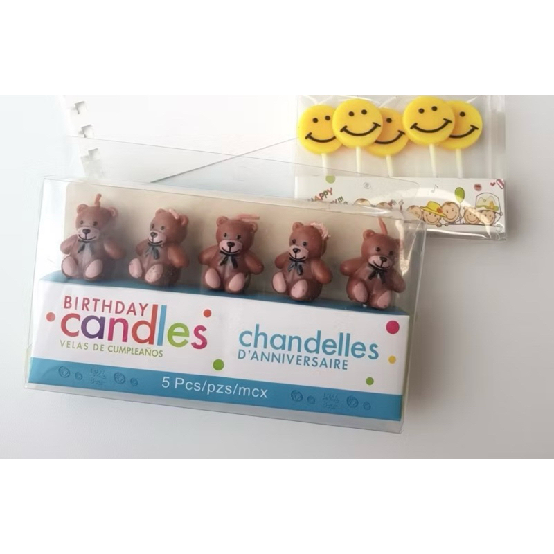 

Lilin ultah Bear Candle Smiley Emoji