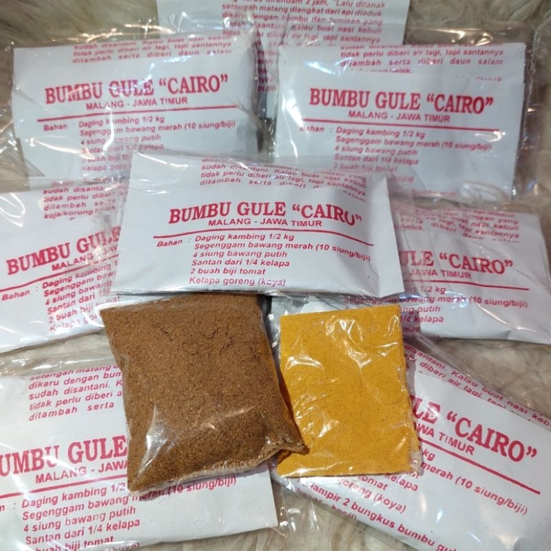 

BUMBU GULE / NASI KEBULI "CAIRO" ISI 20GR HOMEMADE MALANG-JAWA TIMUR