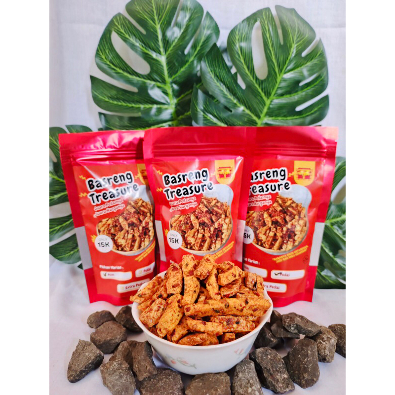 

PRE-ORDER! BASRENG TREASURE | Basreng Pedas Extra Pedas Asin Daun Jeruk Murah