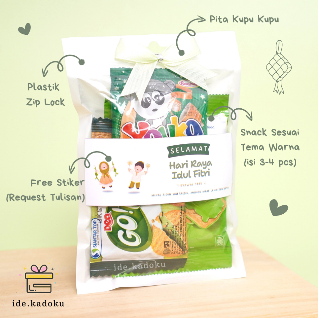 

Mini Gift Snack Tema Hijau / Mini Hampers / Mini Gift Ulang Tahun