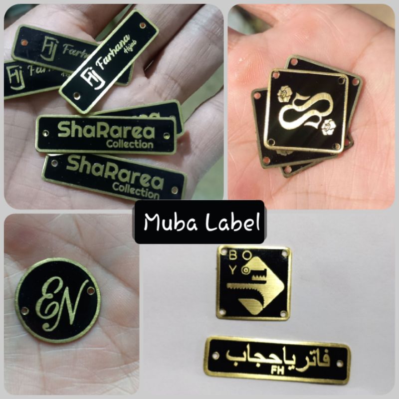 

Label plat hijab/Plat label kuningan/gamis/baju/furniture/dll bisa custom bahan kuningan