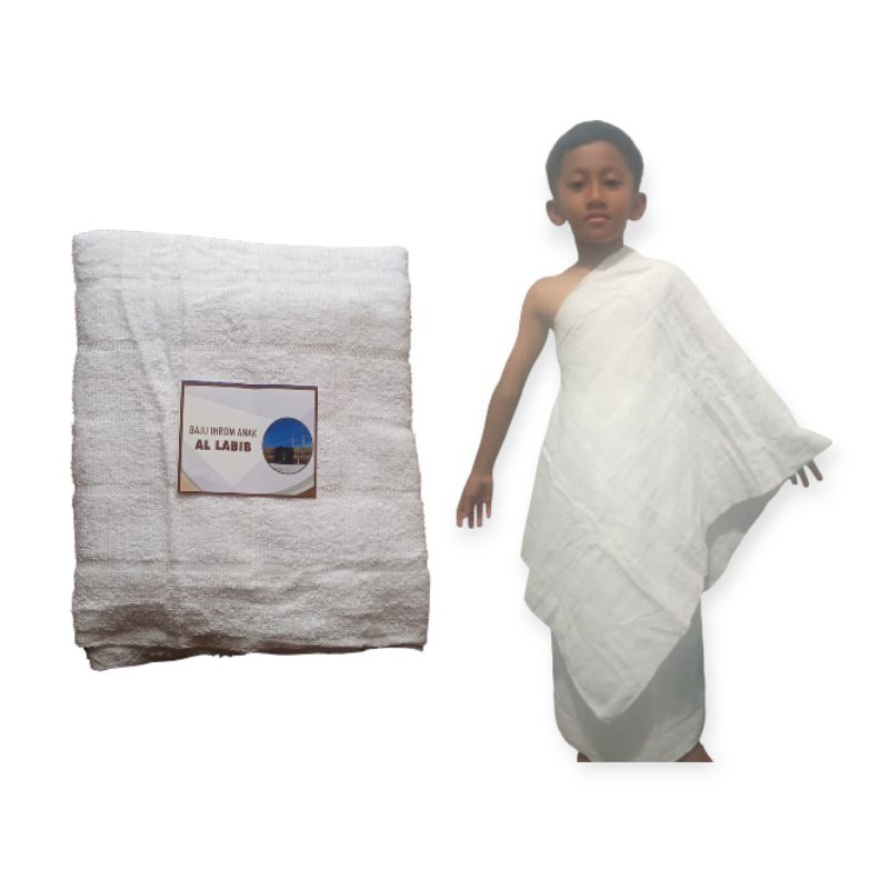 GROSIR 10 PICS KAIN BAJU IHRAM ANAK TK INSTAN BAJU MANASIK ANAK LAKI-LAKI KAIN IHROM ANAK PRIA TK