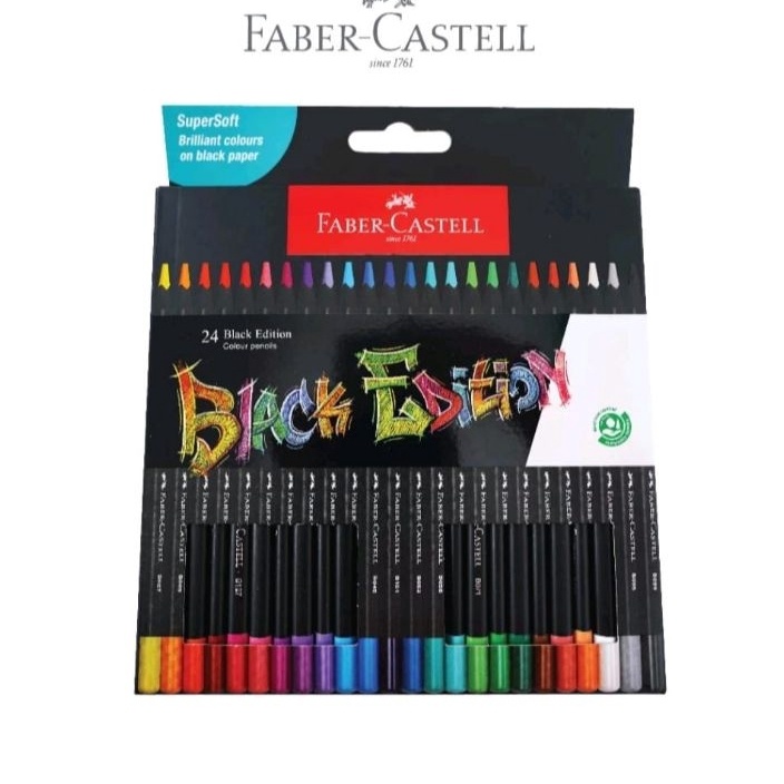 

HJ6 Pensil Warna 24 Black Edition Faber Castell 116424