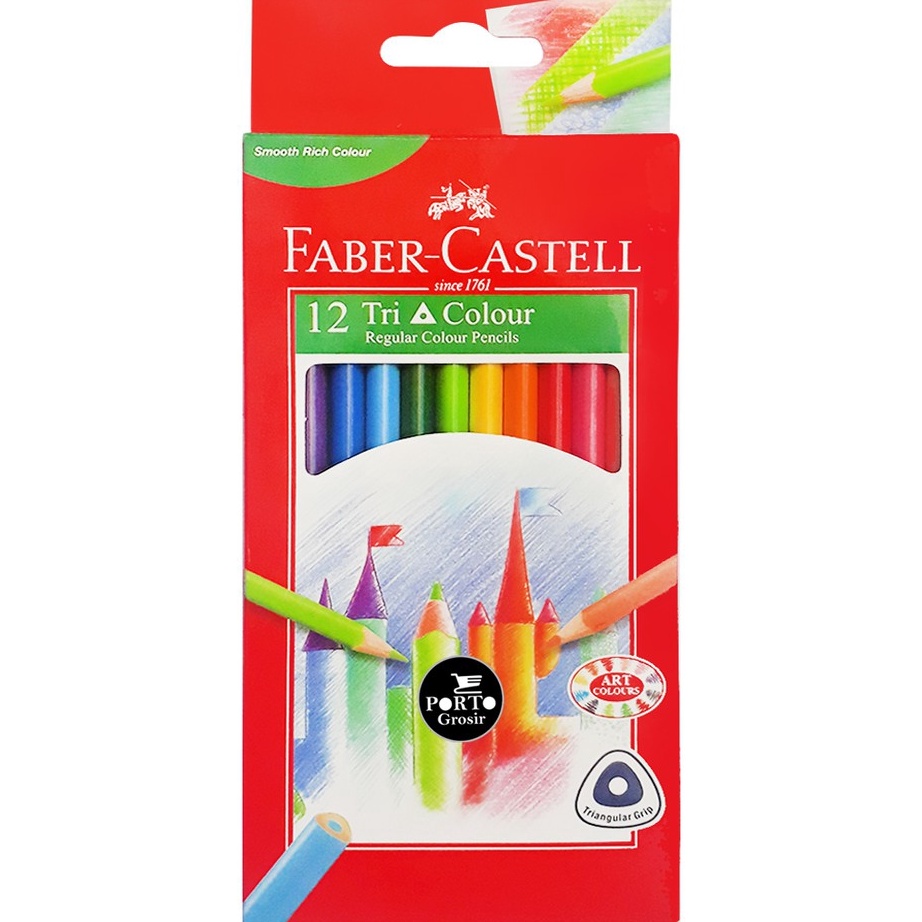 

Beli Faber Castell 12 Tri Colour Color Pencils Triangular Grip Pensil Warna Bentuk Segita