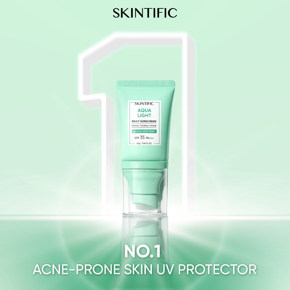 Top banget SKINTIFIC  Aqua Light Daily Sunscreen SPF 35 PA 3ml  Matte Fit Serum Sunscreen 3g SPF5 PA