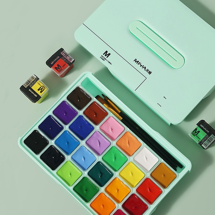 

HJ6 Miya Gouache Gouache Set Cat 2436 Warna 3ml Cat Untuk Cat Air Perlengkapan Seni Murid