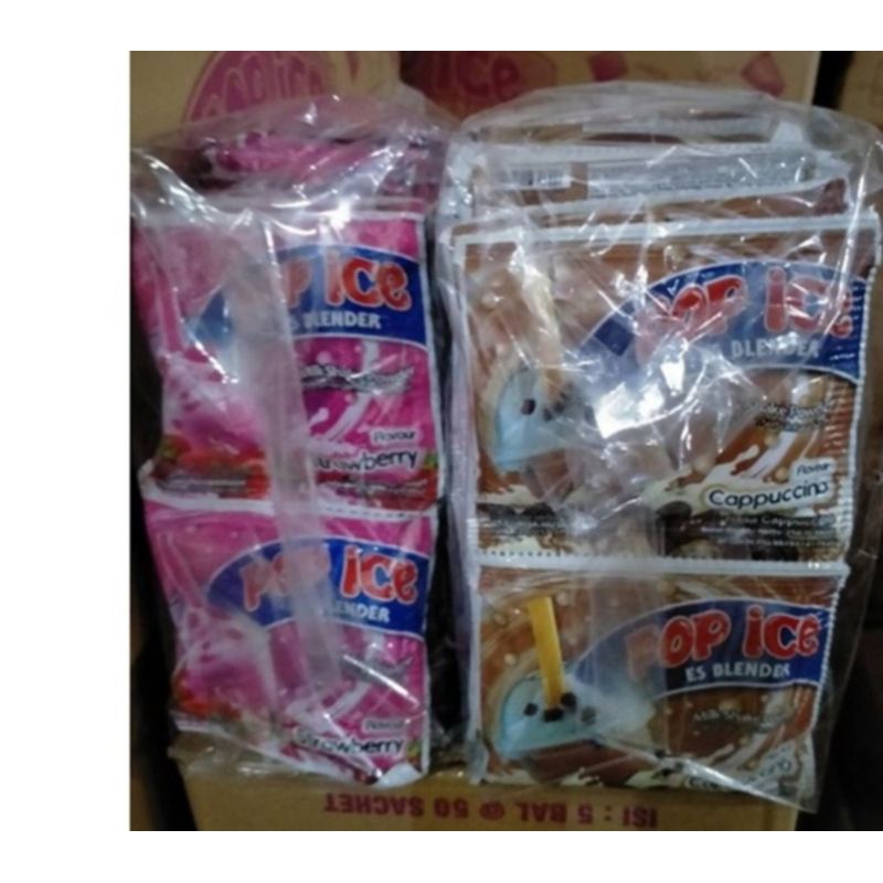 

POP ICE MINUMAN SERBUK 1 RENCENG ISI 10 SACHET