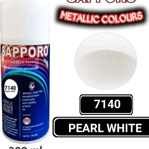 

FG2 SAPPORO STANDAR 714 PEARL WHITE 3ml Cat Semprot Pylok Pilok Pylox