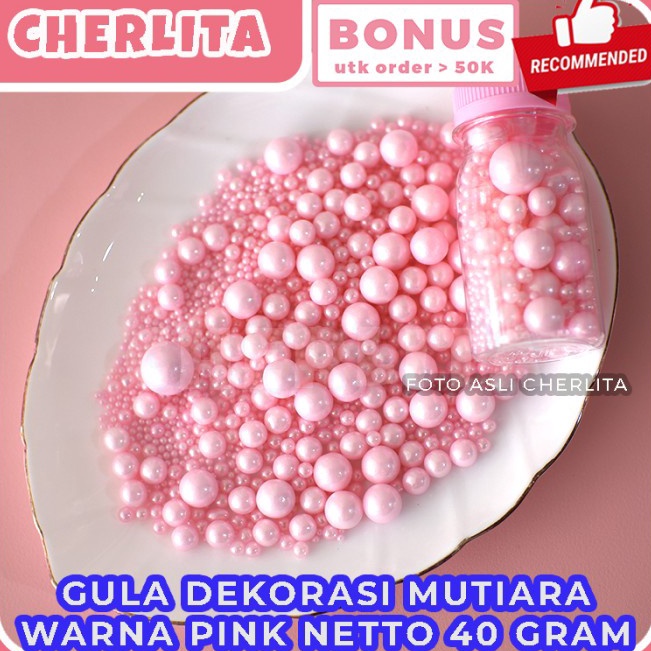 

Segera Beli Edible Sprinkle Sugar Pearl Mutiara Hiasan Kue Ulang Tahun Tart Pink