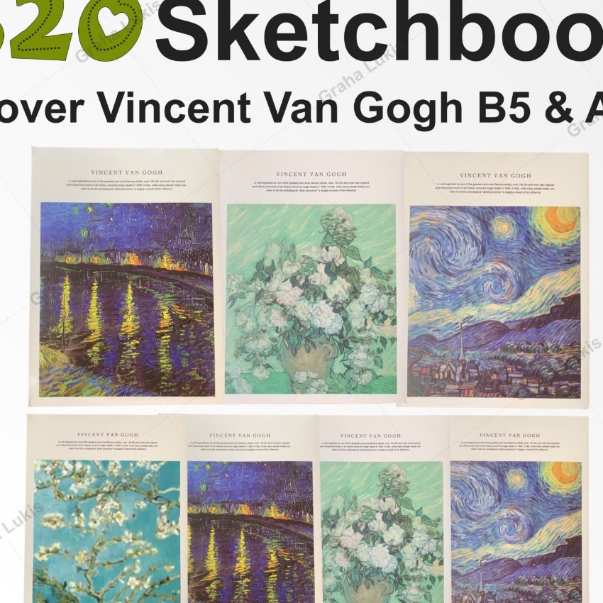 

FG2 Sketchbook Cover Vincent Van Gogh B5 A5
