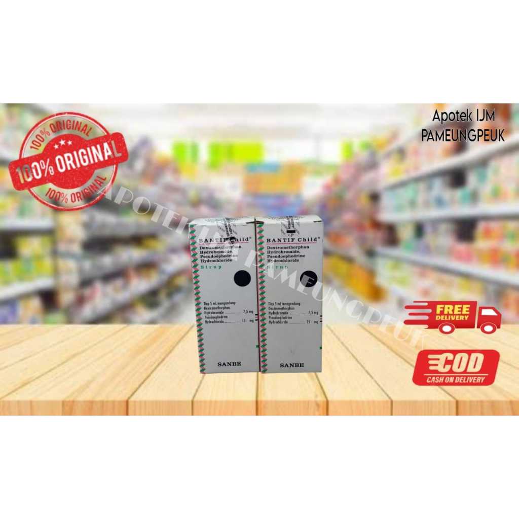 Bantif Child Sirup 60ml - Bantip Anak Syrup Obat Batuk Kering / Flu Pilek Anak