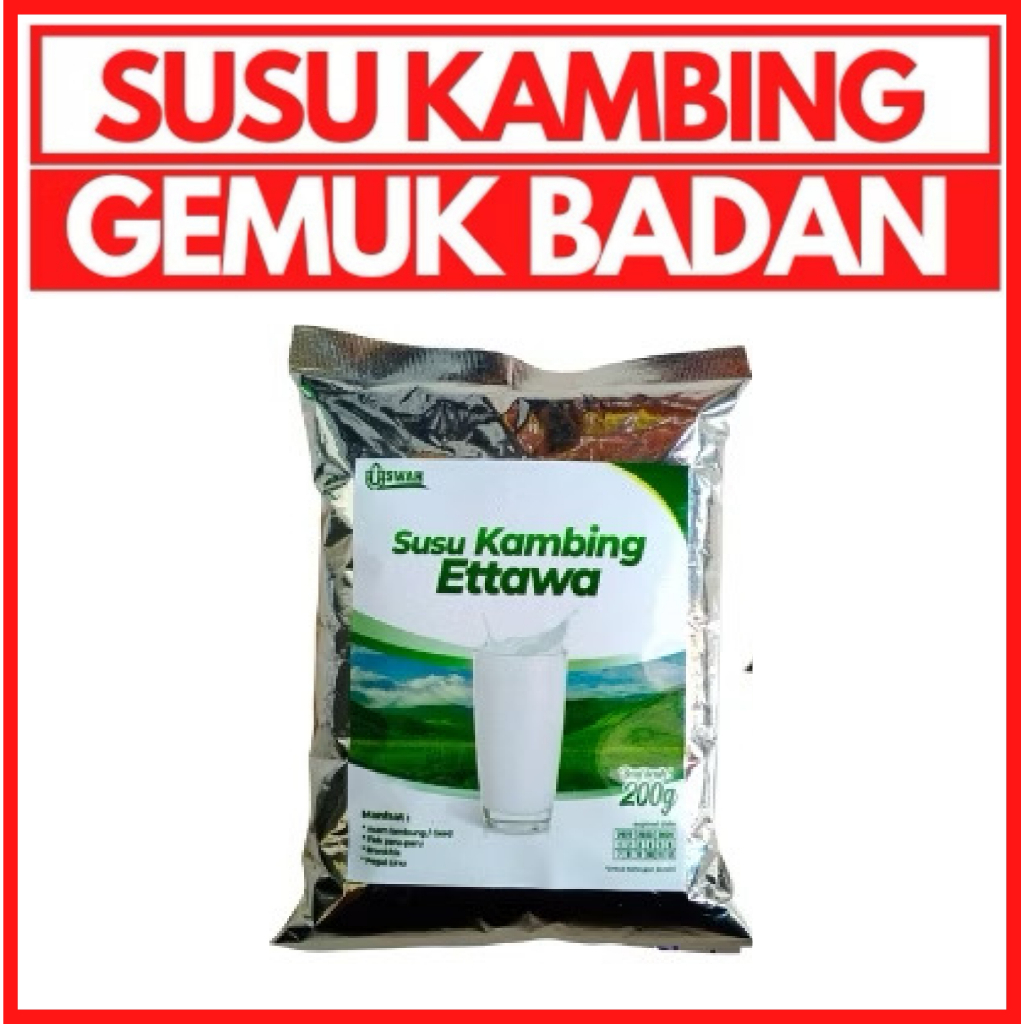 

Susu kambing etawa uswah isi 200 gram susu pengemuk badan