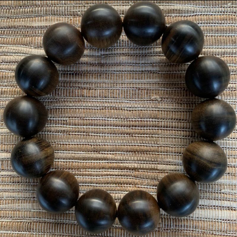 Gelang Gaharu Aquilaria Malaccensis Tenggelam / Gelang Kayu Gaharu Kalimantan Tenggelam 16 mm