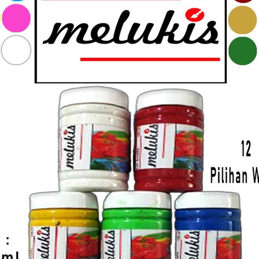 

KI3 Cat Melukis Acrylic Cat Akrilik 1 ml 12 Pilihan Warna