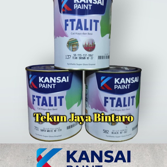 

KI3 CAT FTALIT 1 KG WARNA GLOSS KILAP CAT MINYAK UNTUK KAYU DAN BESI