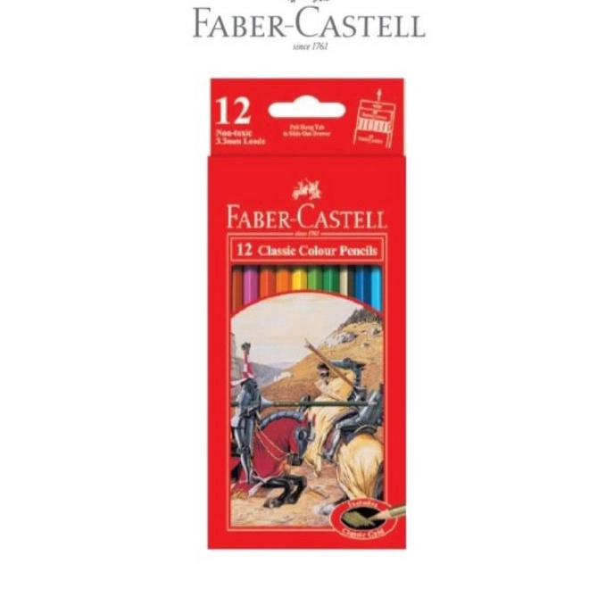 

KI3 Pensil 12 Warna Panjang Faber Castell 115852 Classic Colour Pencils