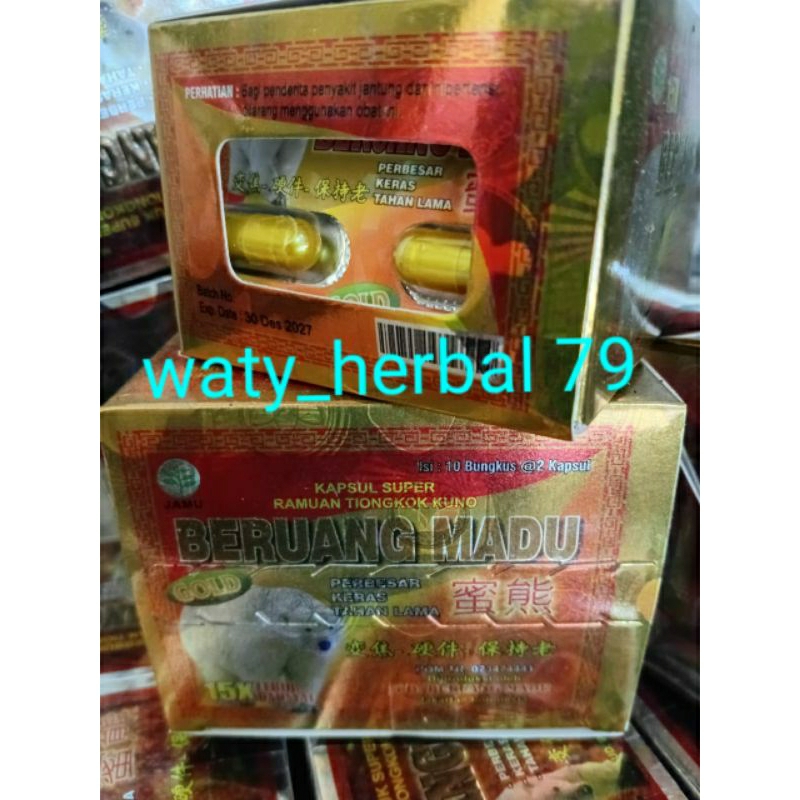 *beruang madu blister original isi 10 blister @ 2 kapsul