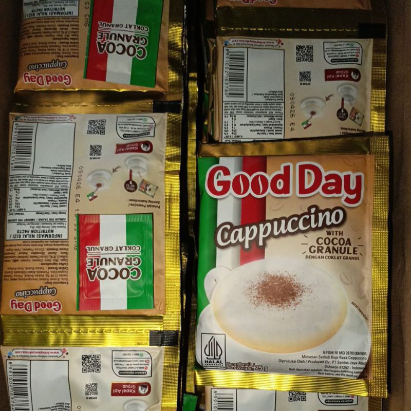 

Good Day Cappuccino 1 Renteng 10 bks