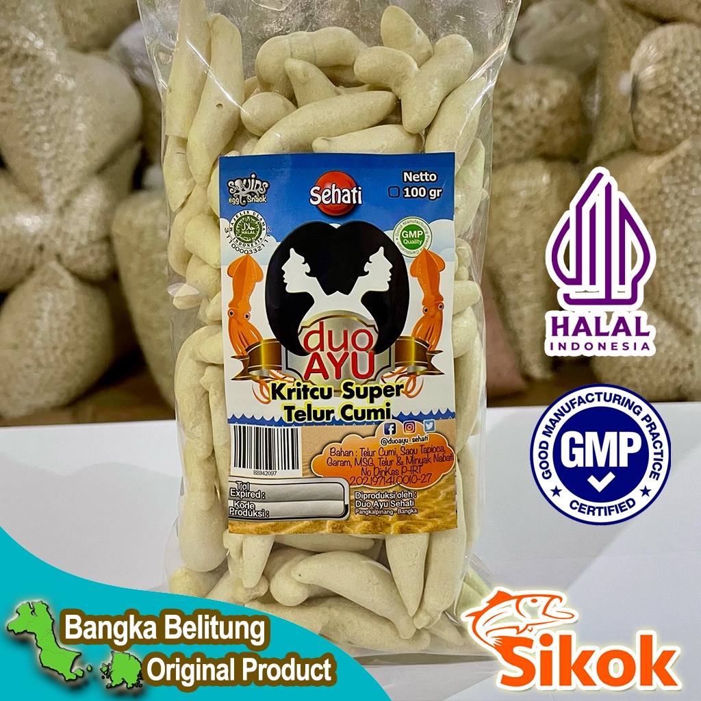 

(SIKOK) KERITCU SUPER TELUR CUMI DUO AYU SNACK KHAS BANGKA 100gr