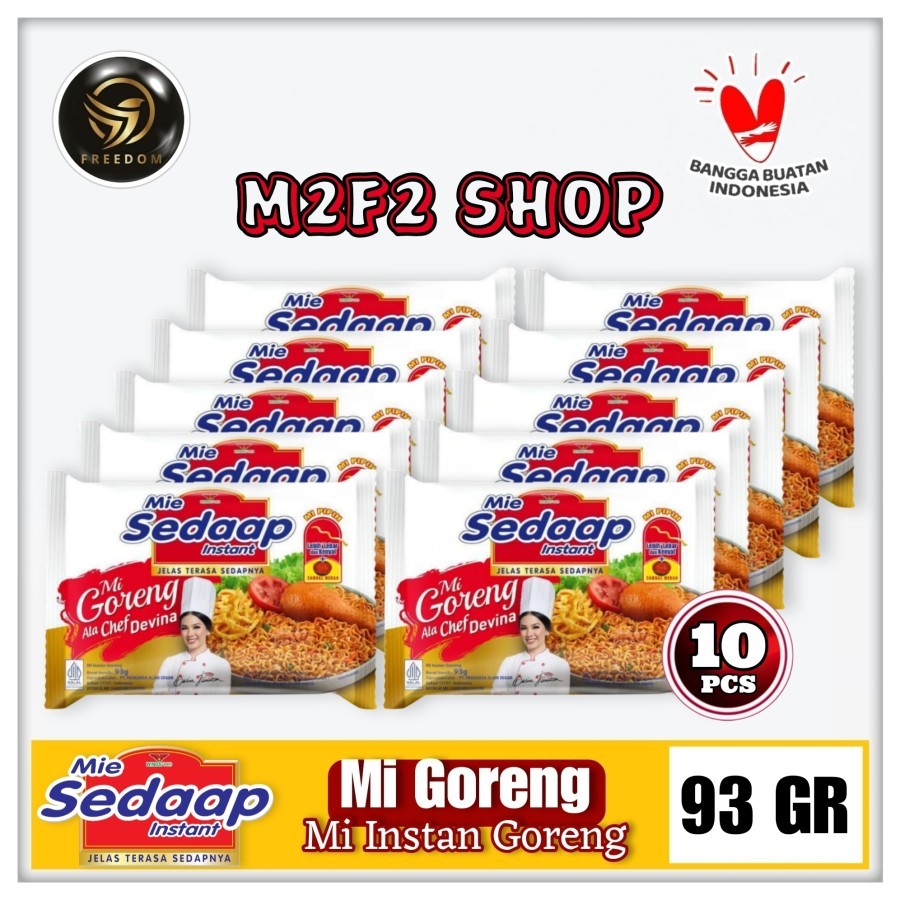 

Mie Sedaap Instant Mi Goreng Ala Chef Devina | Bag - 93 gr (Kemasan 10 Pcs)