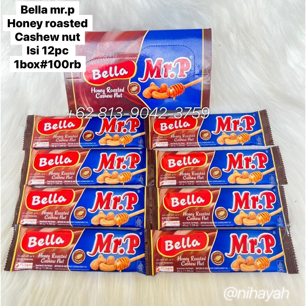 

Bella Mr.P Premium Honey Roasted C N 45gr / Cokelat Bella Mr.P 1 BOX