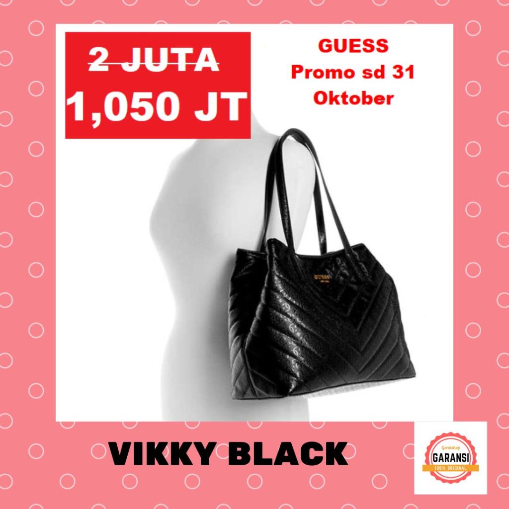 Tas tote bag guess import Wanita 100% ORIGINAL store seri VIKKY