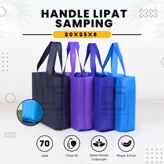 

HLS 65GSM Tas Spunbond Goodie Bag Laken Model Tali Ukuran 20x25 Polos | Per Lusin ( 12 Pcs )