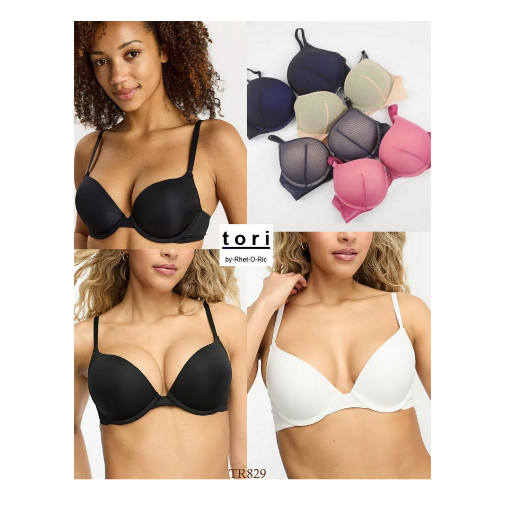 Bra Wanita Kawat Underwire Busa Tebal Full Cup TORI 32A 34A 34B Polos Pakaian Dalam Beha / Women  Un
