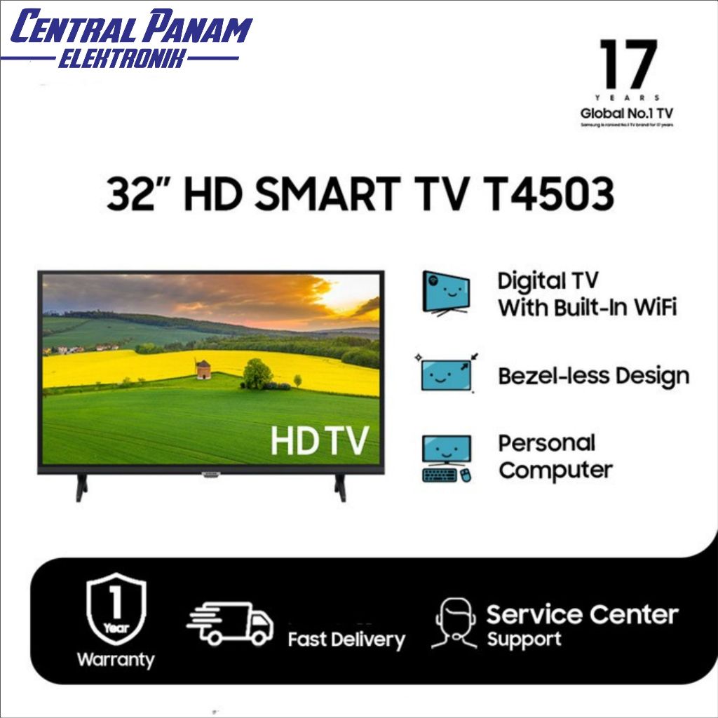 SAMSUNG LED TV 32inch Smart TV 32T4503 Central Panam Elektronik