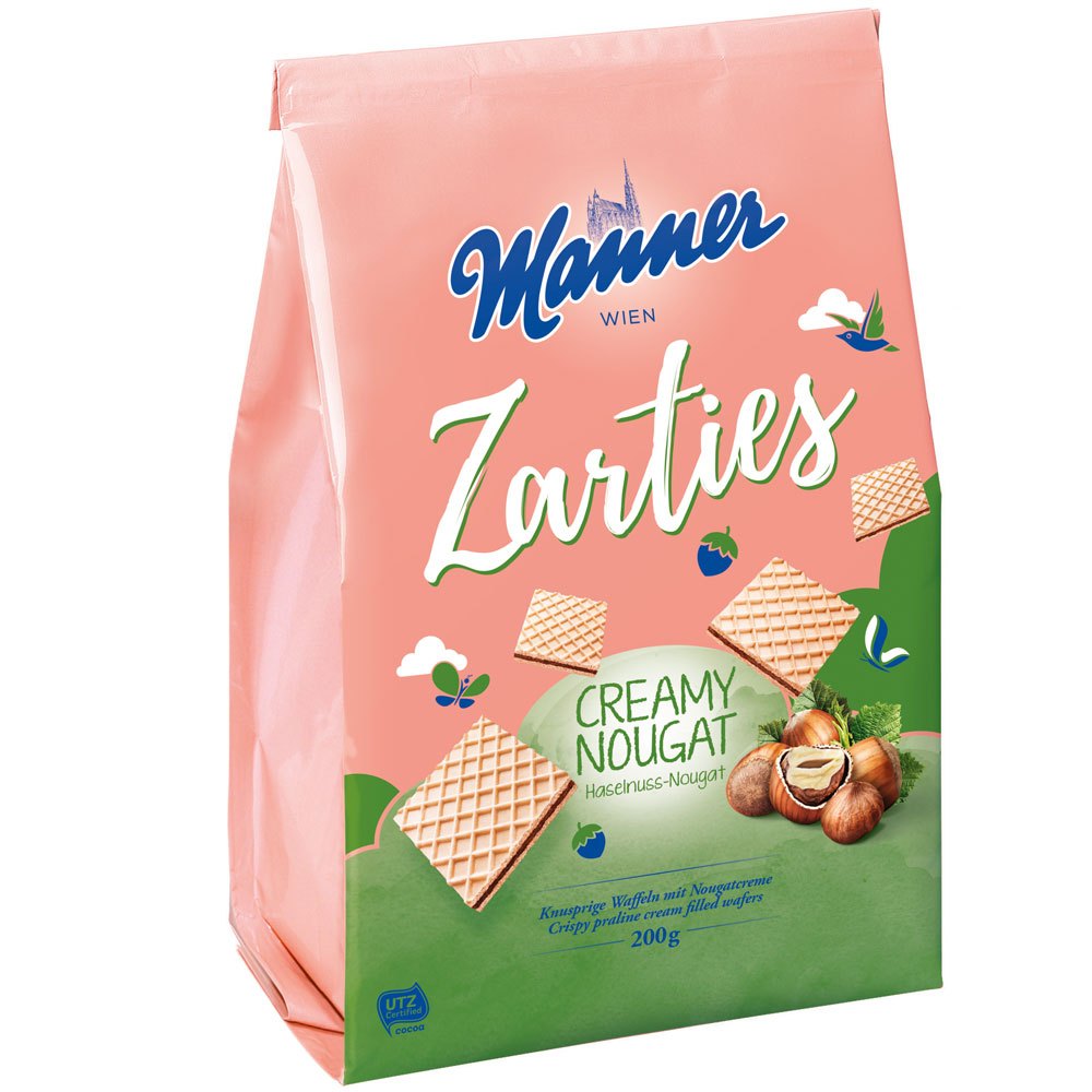

Manner Zarties Creamy Nougat Wafer 200gr