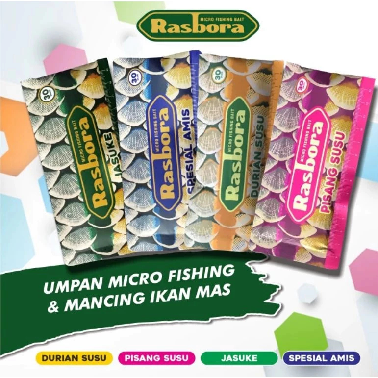Umpan Rasbora 30 gram - Pelet Rasbora Mikro Fishing Umpan Waderan Tawes Nilem dan ikan lainnya