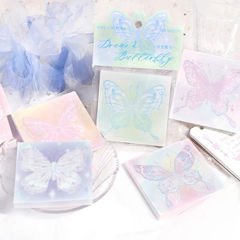 

memopad notes kupu kupu 100lembar dekorasi journal readystock B1929