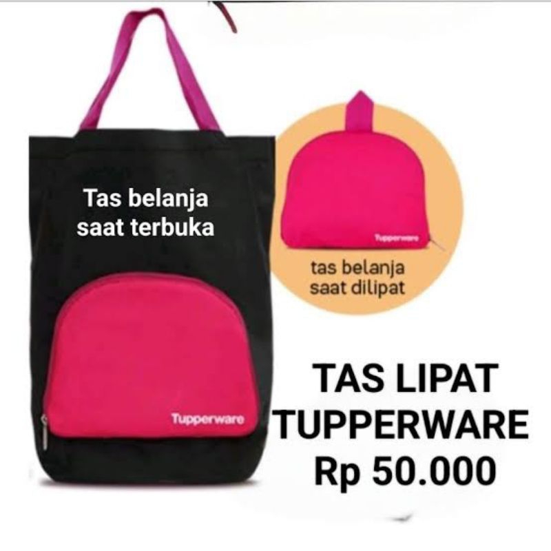 tas belanja black original tupperware(1)